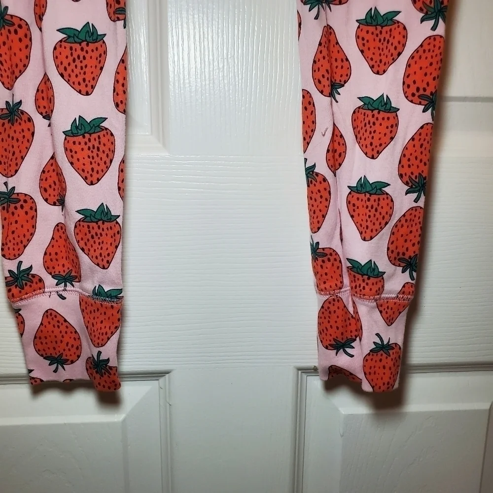 Gap Kids 100% Organic Cotton Strawberry Print PJ Set Sz 14